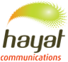 Hayat Communications team working on a network installation project.