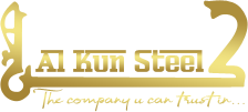 Steel pipes and fittings from Al Kun Steel Trading ready for distribution.