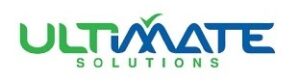 Ultimate Solutions team working on business strategies in a modern office.