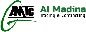 Al Madina Trading & Cont. Est. logo with a selection of quality products.